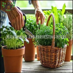 Maintaining and Harvesting Herbs