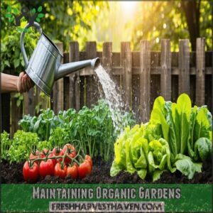 maintaining organic gardens
