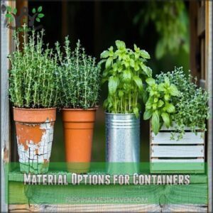 Material Options for Containers