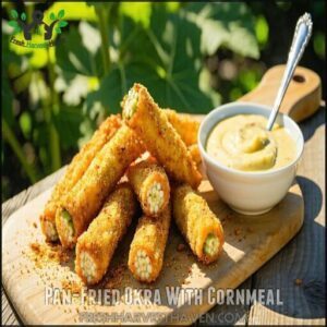 Pan-Fried Okra With Cornmeal