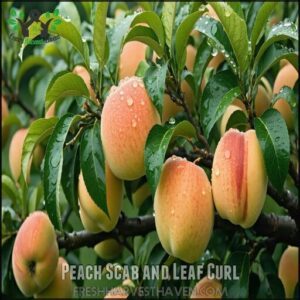 Peach Scab and Leaf Curl