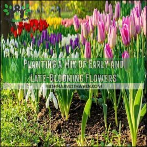 Planting a Mix of Early and Late-Blooming Flowers