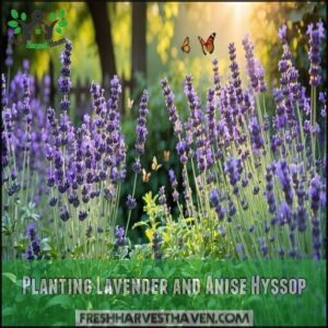 Planting Lavender and Anise Hyssop