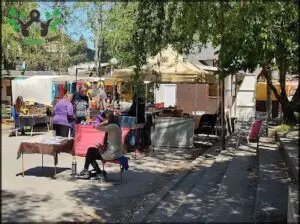 Plaza Pagano, Feria artesanal El Bolsón, Río Negro