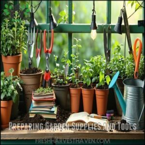 Preparing Garden Supplies and Tools