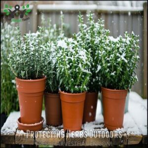 Protecting Herbs Outdoors