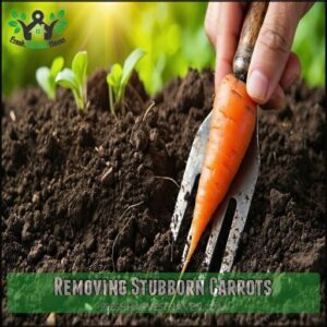 Removing Stubborn Carrots