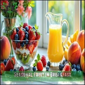 Seasonal Fruit in Breakfast