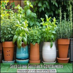 Selecting Suitable Containers