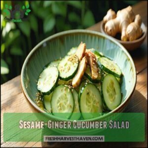 Sesame-Ginger Cucumber Salad