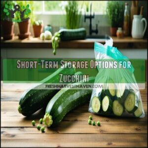 Short-Term Storage Options for Zucchini