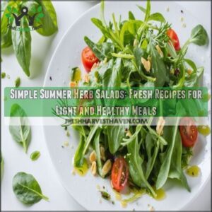 simple summer herb salads