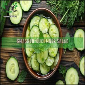 Smashed-Cucumber Salad
