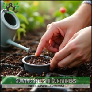 Sowing Seeds in Containers