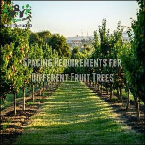 Spacing Requirements for Different Fruit Trees
