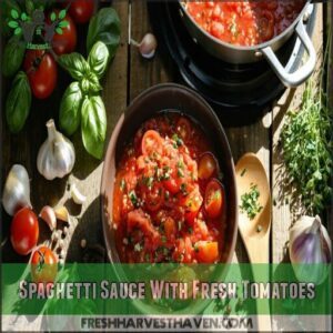 spaghetti sauce with fresh tomatoes