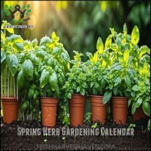 Spring Herb Gardening Calendar
