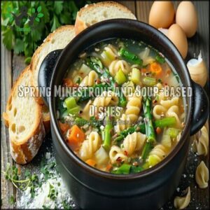 Spring Minestrone and Soup-Based Dishes