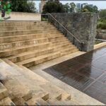 Steps area