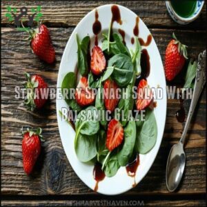 Strawberry Spinach Salad With Balsamic Glaze