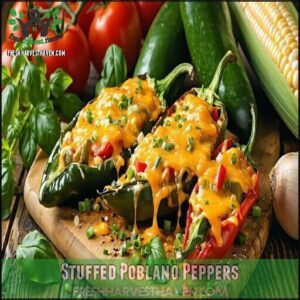 Stuffed Poblano Peppers