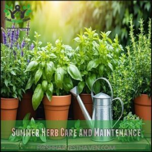 Summer Herb Care and Maintenance