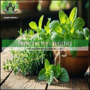 Thyme and Mint Varieties