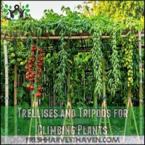 Trellises and Tripods for Climbing Plants