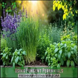 Using Pungent Perennials