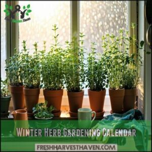 Winter Herb Gardening Calendar