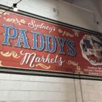 A large sign for Sydney's Paddy's Markets.