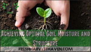 achieving optimal soil moisture and structure