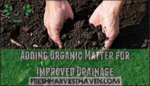 adding organic matter for improved drainage