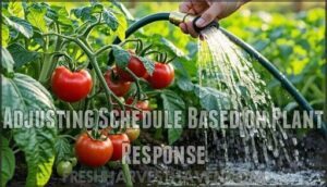 adjusting schedule based on plant response