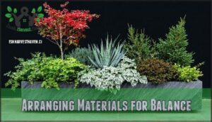 arranging materials for balance