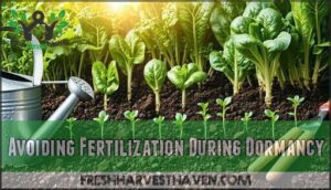 avoiding fertilization during dormancy