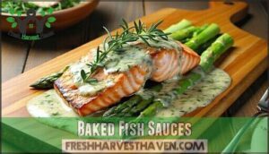 baked fish sauces
