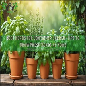 best herbs for container garden