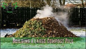 building a large compost pile