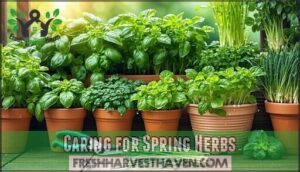 caring for spring herbs