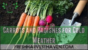 carrots and radishes for cold weather