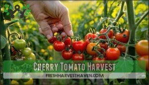 cherry tomato harvest