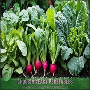 choosing easy vegetables