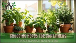 choosing herbs for containers