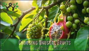 choosing unusual fruits