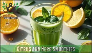 citrus and herb smoothies
