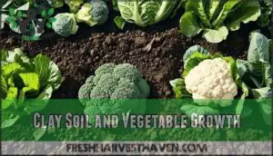 clay soil and vegetable growth
