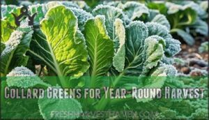 collard greens for year-round harvest