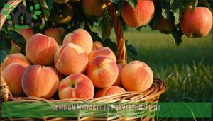 common mistakes in harvesting fruit