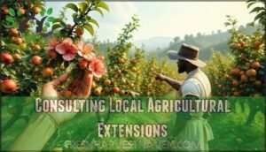 consulting local agricultural extensions